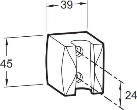 Держатель для душа Jacob Delafon eco/basic E75063-CP
