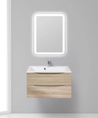 Тумба под раковину Belbagno MARINO Rovere Bianco подвесная 800x450x500 MARINO-800-2C-SO-WO-P