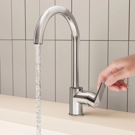 Смеситель VitrA Flow Soft  A43419EXP с поворотным изливом однорычажный хром латунь