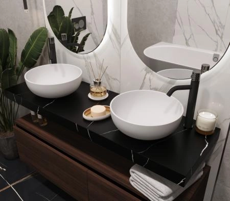 Столешница прямая Boheme FLAT NERO MARQUINA 1410*460*70 869-140-NM