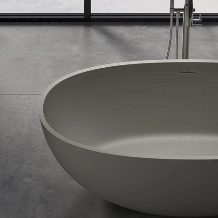 Dea Design Nature Ванна 155х75х55см., отдельностоящая, Solid Surface, цвет: White №18