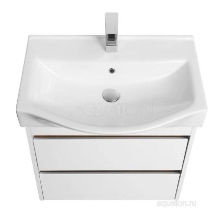 Тумба под раковину AQUATON Нортон 65 белая 1A248801NT010