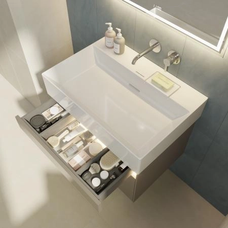 Тумба Kerama Marazzi LOGICA ЛОДЖИКА LOG.70.2\SAN подвесная 2 ящика 70 см, песчаный