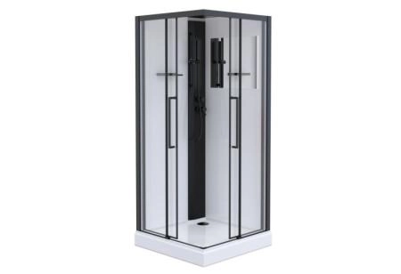 Душевая кабина Esbano 90x90 профиль Черный стекло прозрачное ESKM90CKR