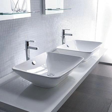 Duravit Starck 3 Раковина накладная, 55х42см., с переливом, с креплениями, цвет: белый