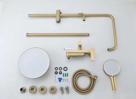 Душевая система Gappo G2499-33 сатин золотой с изливом