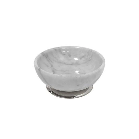 3SC Elegance Мыльница настольная, цвет: мрамор bianco carrara/хром