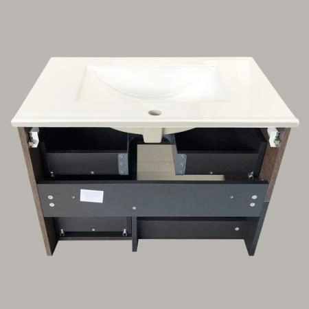 Тумба с раковиной Comforty Франкфурт-75 дуб шоколадно-коричневый