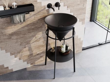 Металлическая структура Kerama Marazzi CONO КОНО CO.44\BLK.M напольная 44, черная матовая