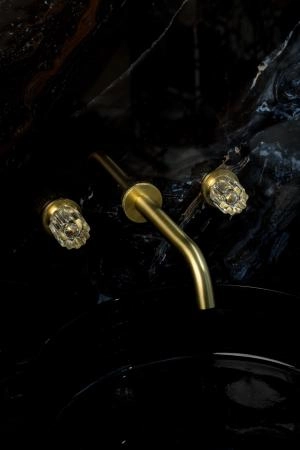 Смеситель из стены Boheme ELEGANTE на 3 отв. MAT GOLD 152-2-MG-EL