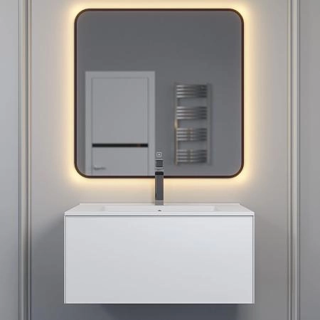 Тумба под раковину для ванной Uperwood Parma Premium подвесная 75 см, белая