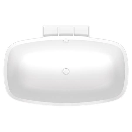 Duravit Aurena Ванна пристенная 160x103.5см., материал DuroCast Plus, сливной гарнитур, цвет: белый матовый