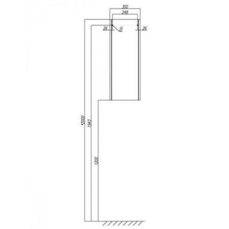 Шкафчик Акватон Йорк 30 1A171403YOAV0 белый/ясень фабрик