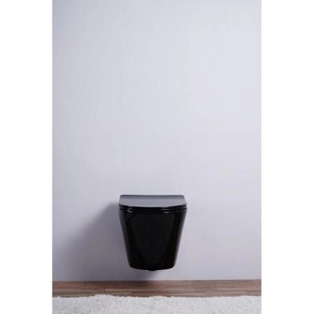 Унитаз Esbano CLAVEL (Black) подвесной безободковый микролифт