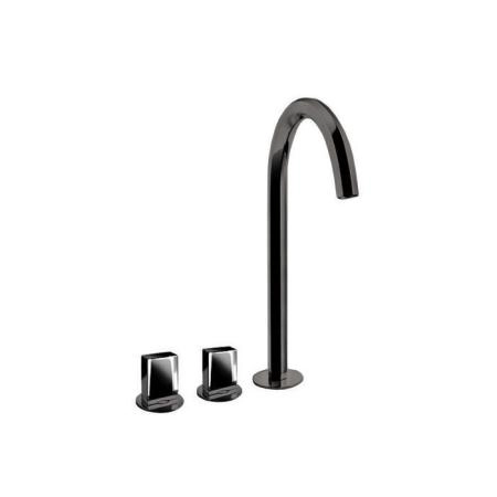 Fantini Venezia Смеситель для раковины, 3 отв., высокий излив, излив: 175 мм, цвет: Matt Gun Metal PVD