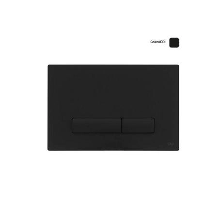 Панель OLI механическая двойная Glam, пластик, черный Soft touch, 139187