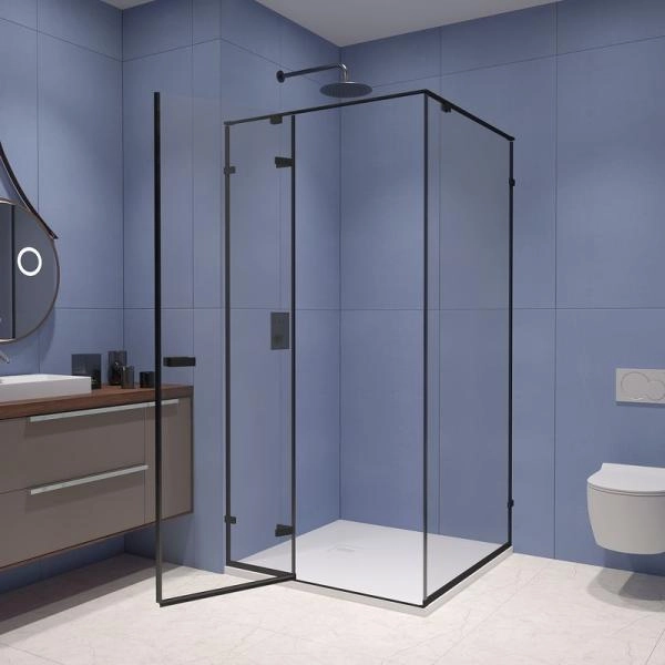 Душевой уголок RGW SV-030B Stilvoll 100x100 Черный матовый прозрачное