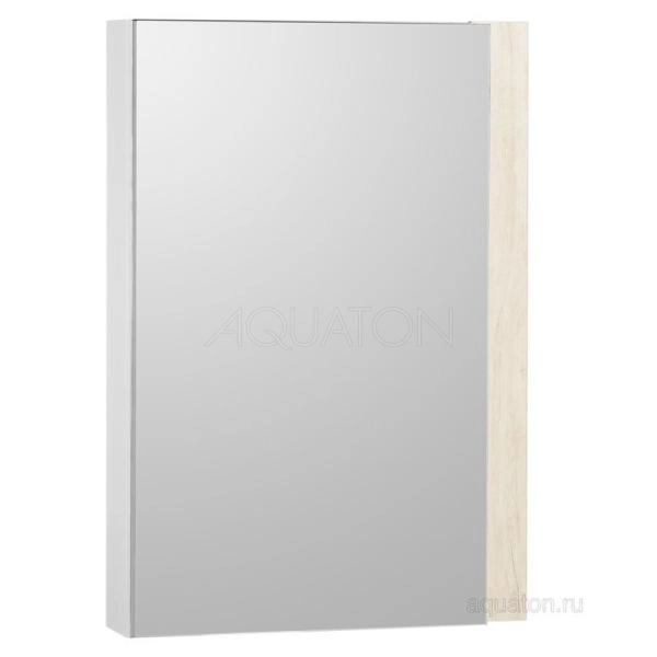 Зеркальный шкаф AQUATON Кантри 55 белый, дуб верона 1A257702AHB20
