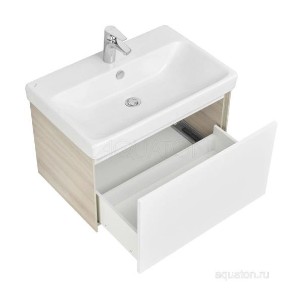 Тумба под раковину AQUATON Асти 70 белый глянец 1A263001AXD70