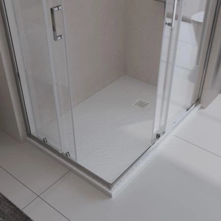 Душевой поддон BelBagno 100x80 искусственный камень белый прямоугольный TRAY-MR-UNO-AH-100/80-35-W-CR