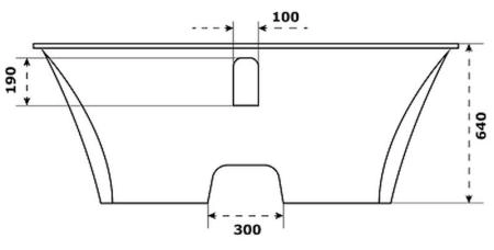Ванна GOOD DOOR Мадрид 170х80 литьевой мрамор белый