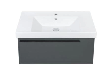 Тумба под раковину LA FENICE Elba Grigio TWIN серый 80 FNC-01-ELB-G-80-2 серый матовый зелёный матовый