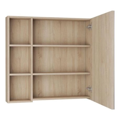 Зеркало-шкаф UNCORIA Арно 80, дуб сонома