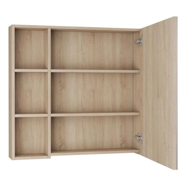 Зеркало-шкаф UNCORIA Арно 80, дуб сонома