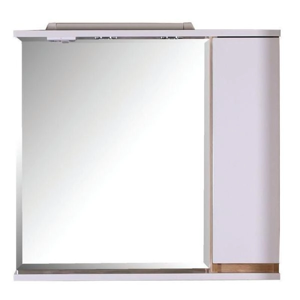 Зеркало ASB-Mebel Марко 80 белый/дуб золотой