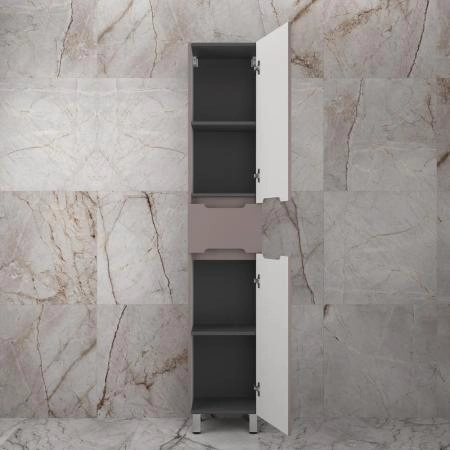 Колонна напольная Style Line Матис 36 см 1 ящик, тауп темный, PLUS, ЭМАЛЬ