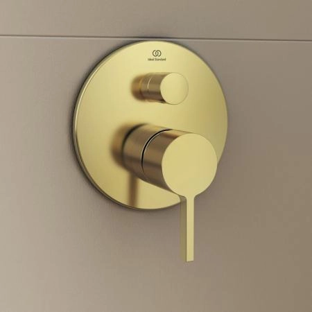 Ideal Standard Joy Смеситель для ванны, встраиваемый, цвет: PVD Brushed Gold (Шлифованное Золото)