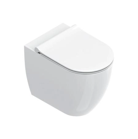 Catalano Sfera Унитаз напольный 55х35см, безободковый, смыв Tornado, покрытие Cataglaze+, цвет: белый глянцевый