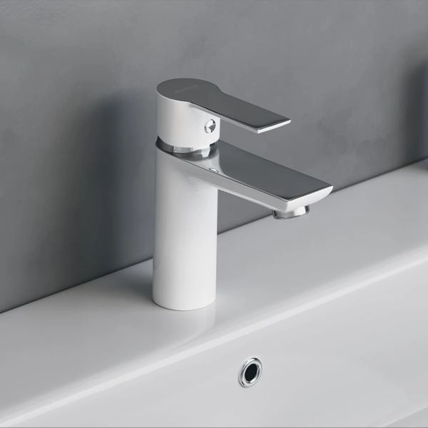 Смеситель для раковины RedBlu by Damixa Origin Elegance 840210000 хром/белый