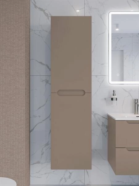 Шкаф BelBagno ETNA-1500-2A-SC-WO-P-R Rovere Bianco правый подвесной