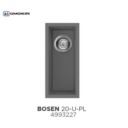 Кухонная мойка Omoikiri Bosen 20-U-PL 4993227, 200х440, платина