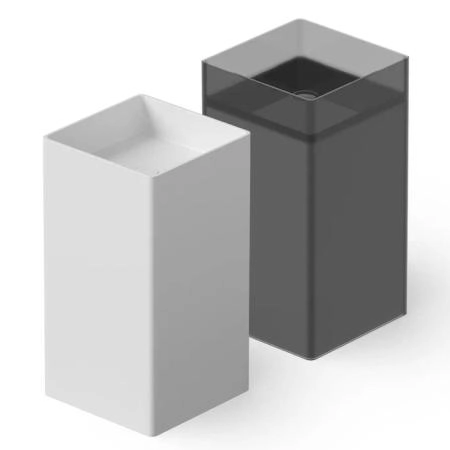 Dea Design Pedestal Basin Раковина 40х40х85см., напольная, без отв., Solid Surface, цвет: White №18