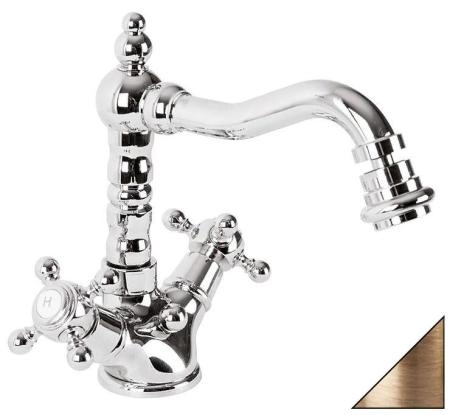 Смеситель CEZARES GOLF-BS2-02 для биде,бронза с донным клапаном