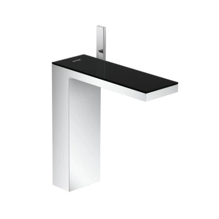 Axor MyEdition Смеситель для раковины, на 1 отв., излив 245мм, с донным клапаном, цвет: хром/черное стекло