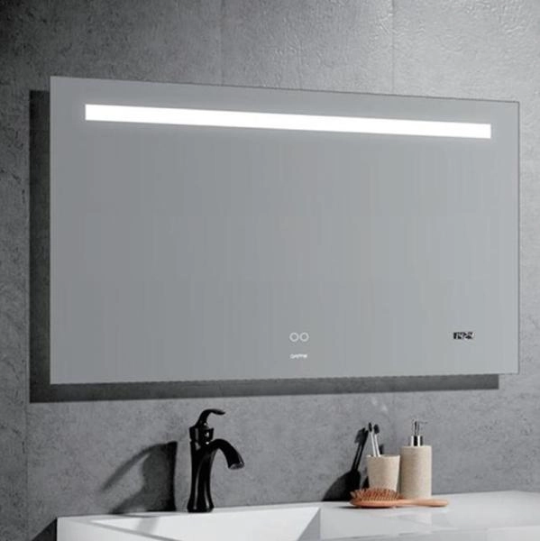 Зеркало Gappo G604-11 с подсветкой ,часами и подогревом 1100*700