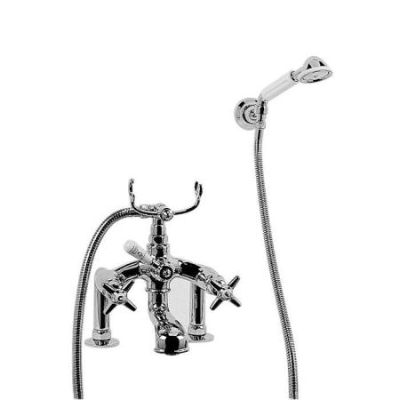 Stella Italica Смеситель на борт ванны на 2 отверстия 3274RG305/6 с ручным душем, цвет: хром