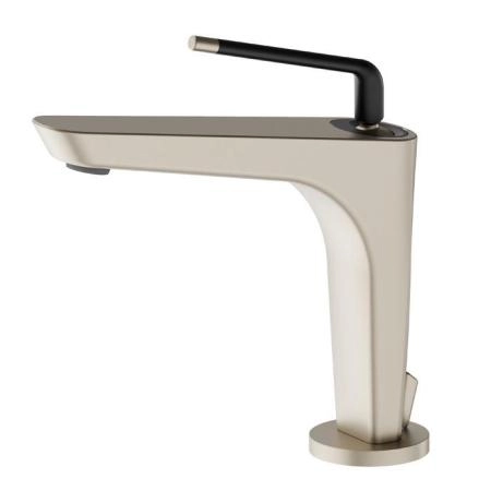 Newform O'Rama Смеситель для раковины, 1 отв., с донным клапаном, цвет: gold satin