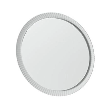 Artceram Зеркало Lord Ø76 см в керамической раме с LED-подсветкой и сенсорным выключателем, цвет: белый глянцевый