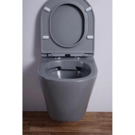 Унитаз Esbano AZALEA (Matt Grey) подвесной безободковый микролифт