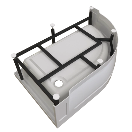 Поддон к душевому углу Соул 3 120х80 (правое исполнение, поддон на раме-подставке с устройством слива)