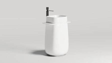 Раковина Salini ORIENTE TOTEM S-Sense глянцевая 70x49 1303101G напольная