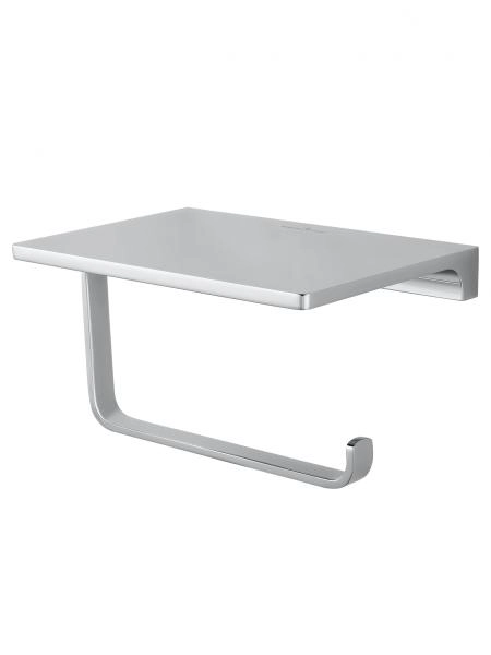 Держатель для туалетной бумаги с полкой WONZON & WOGHAND ECLIPSE, Хром (WW-9126-CR)