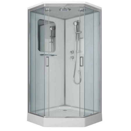 Душевая кабина Niagara Premium NG-6001-01D (900х900х2200) низкий поддон(16 см) стекло ПРОЗРАЧНОЕ