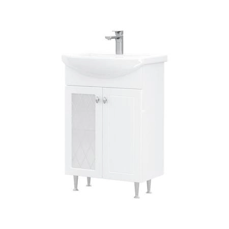 Тумба для ванной Volna Milena 55.2D напольная (Балтика) раковина отдельно