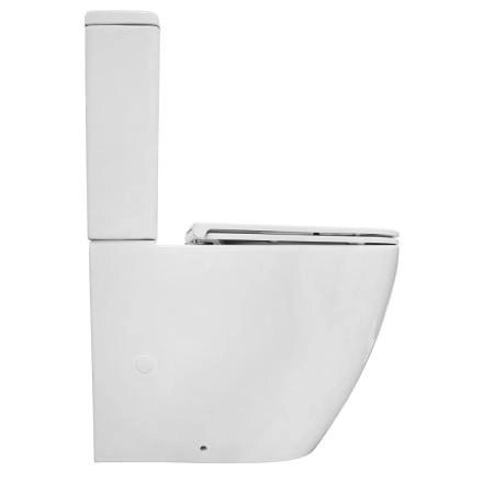 Унитаз напольный Azario Grado (ТОРНАДО) 665х380х845 безободковый с бачком и сидением (AZ-2141UQ1)