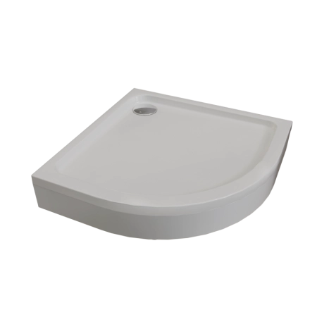 Поддон к душевому углу Берген RD 100х100 (радиальный поддон на раме-подставке с устройством слива (черный), панель)